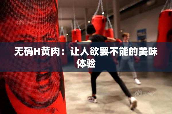 无码H黄肉：让人欲罢不能的美味体验