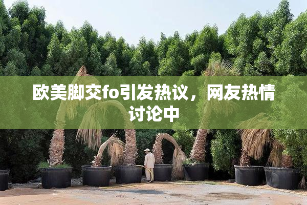 欧美脚交fo引发热议，网友热情讨论中