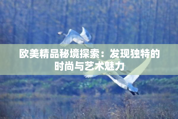 欧美精品秘境探索：发现独特的时尚与艺术魅力