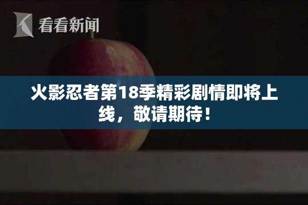 火影忍者第18季精彩剧情即将上线，敬请期待！