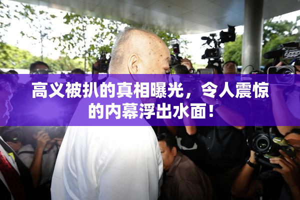 高义被扒的真相曝光，令人震惊的内幕浮出水面！