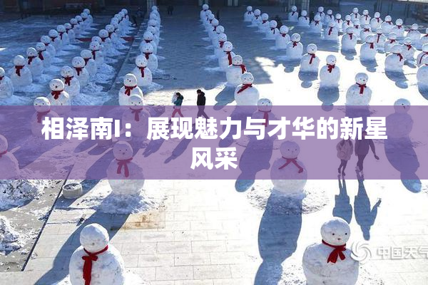 相泽南I：展现魅力与才华的新星风采