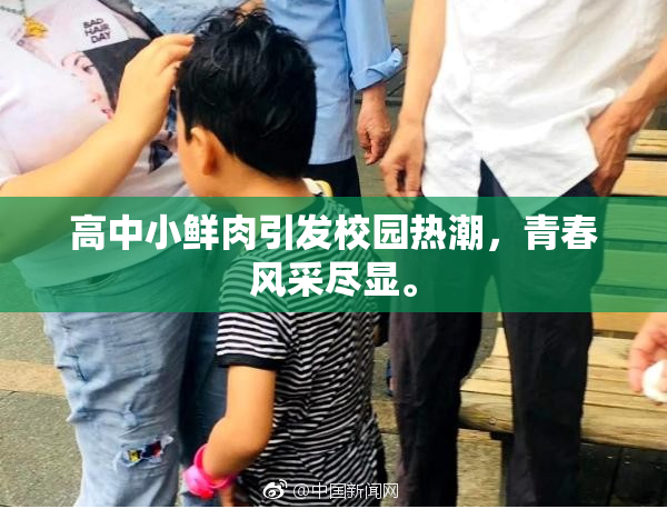 高中小鲜肉引发校园热潮，青春风采尽显。