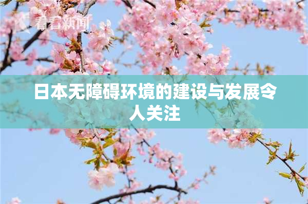 日本无障碍环境的建设与发展令人关注