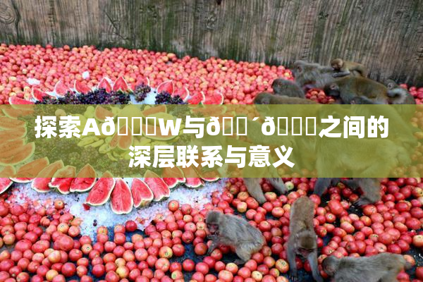 探索A🔞W与🔴🔞之间的深层联系与意义