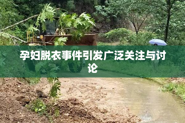 孕妇脱衣事件引发广泛关注与讨论