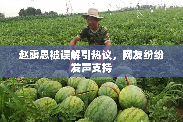 赵露思被误解引热议，网友纷纷发声支持