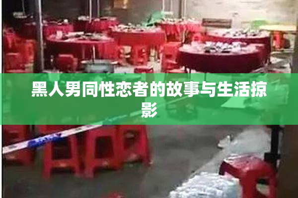 黑人男同性恋者的故事与生活掠影