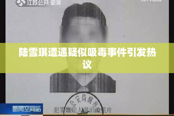陆雪琪遭遇疑似吸毒事件引发热议