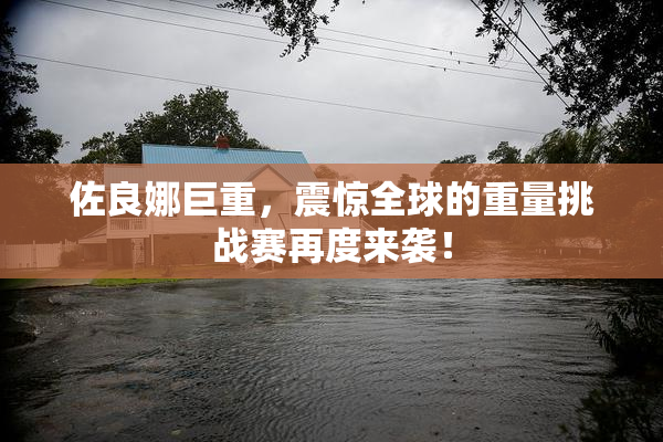 佐良娜巨重，震惊全球的重量挑战赛再度来袭！